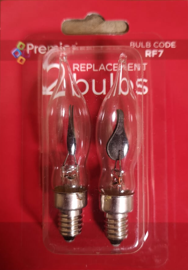 Premier 2 Replacement Screw-in Flickering Bulbs for Candle Bridges -230V 1.5W E10
