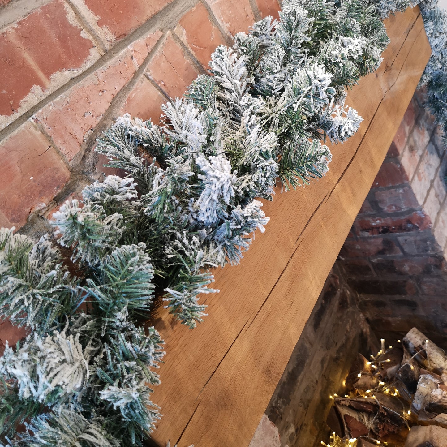 30 x 270cm 9ft Kaemingk Luxury Green Christmas Imperial Garland Snowflocked