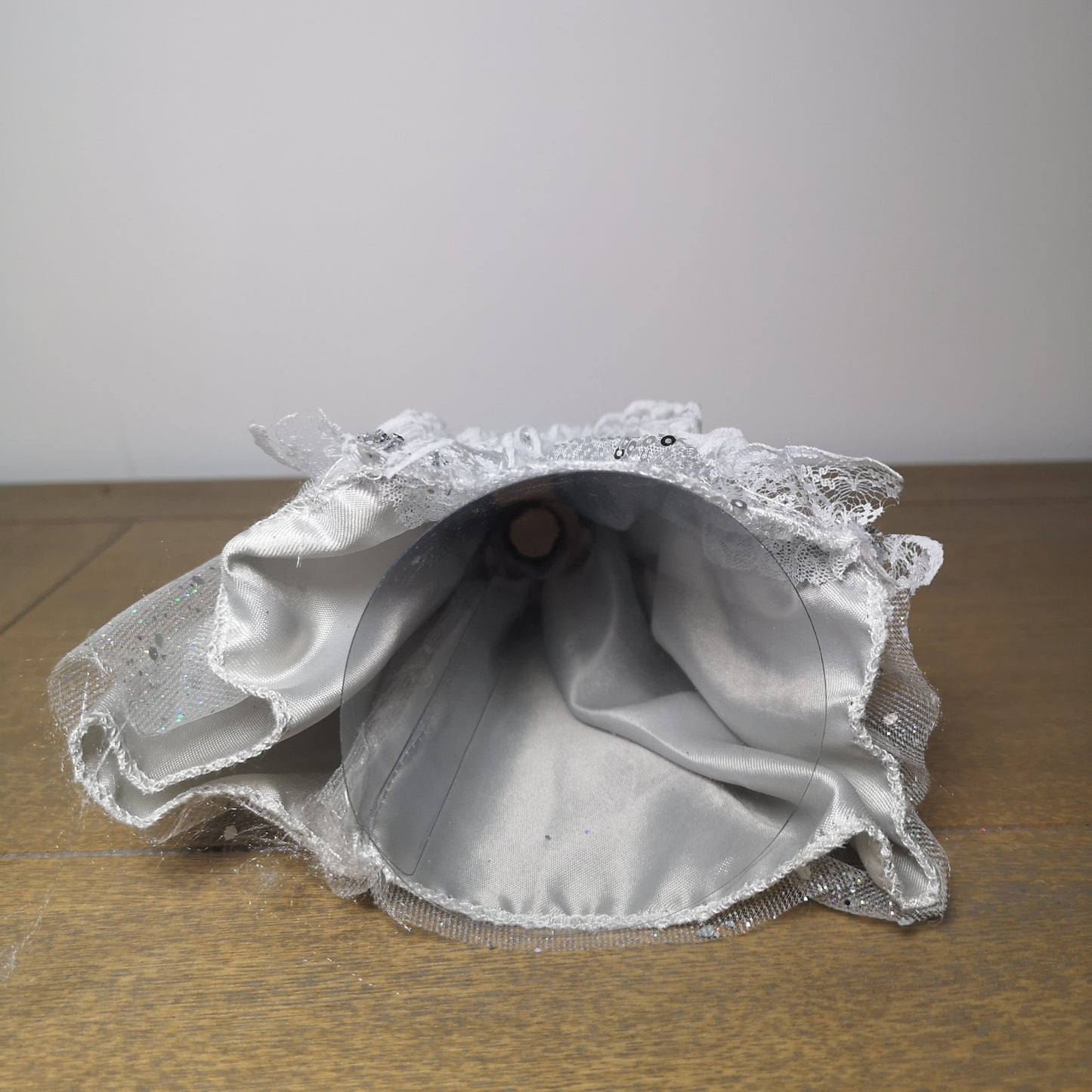 28cm Premier Christmas Tree Top Angel Decoration with Feather Wings in Silver