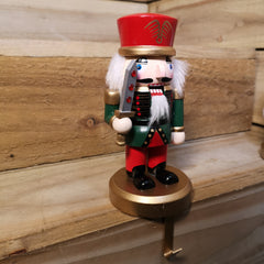 24cm Premier Wooden Christmas Nutcracker Stocking Holder