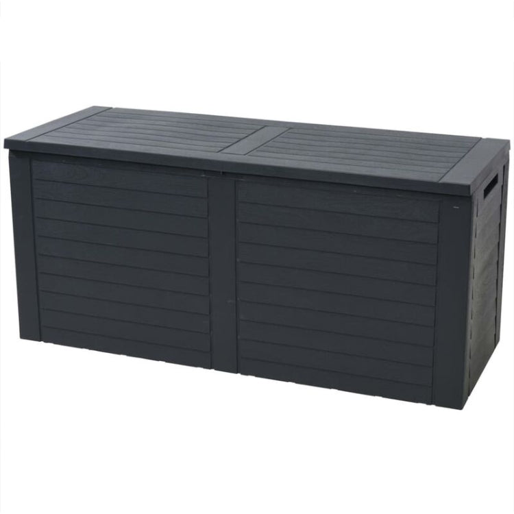 268L Outdoor Garden Cushion Storage Box Chest in Black