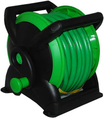 15m Compact Garden Hose Pipe on Reel with Spray Nozzle