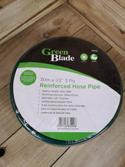 30m Reinforced Garden Hose Pipe / Hosepipe in Green