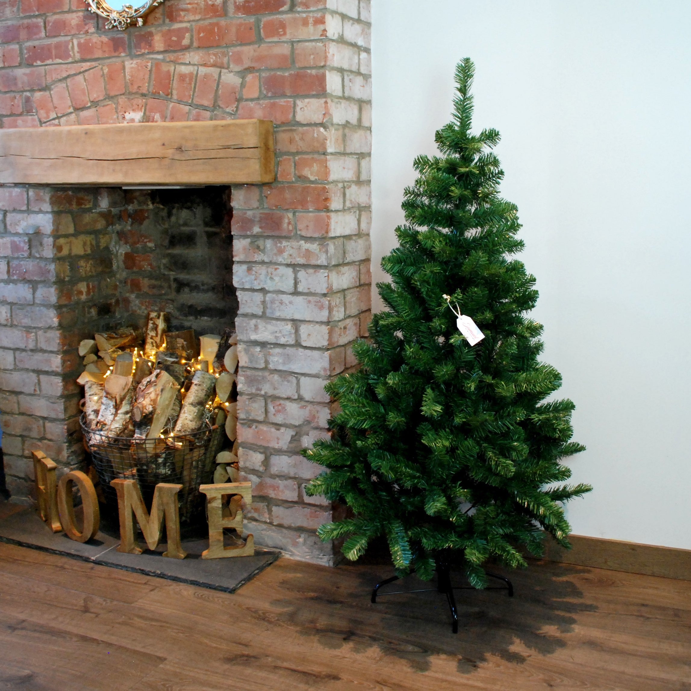 6ft (180cm) Samuel Alexander Luxury Green Christmas Tree 525 Tips 115cm Wide