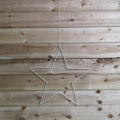 175 Micro LED Indoor Outdoor Hanging Star Frame Christmas Decoration