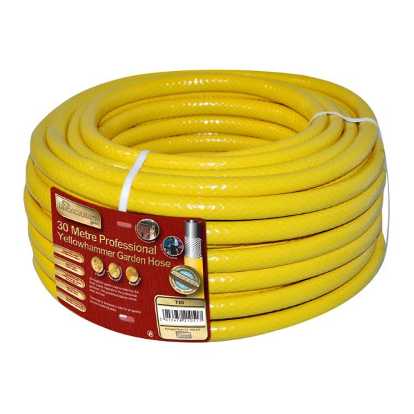 Pro Gold 30m Reinforced Professional Garden Hose Pipe with Kink Resistant Construction