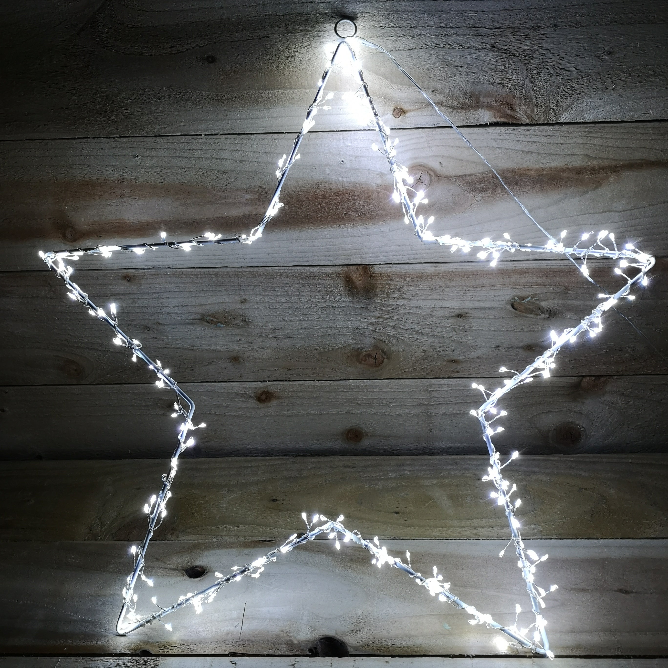 60cm Large Christmas Animated LED Star Silhouette 280 LED Outdoor Garden Decoration