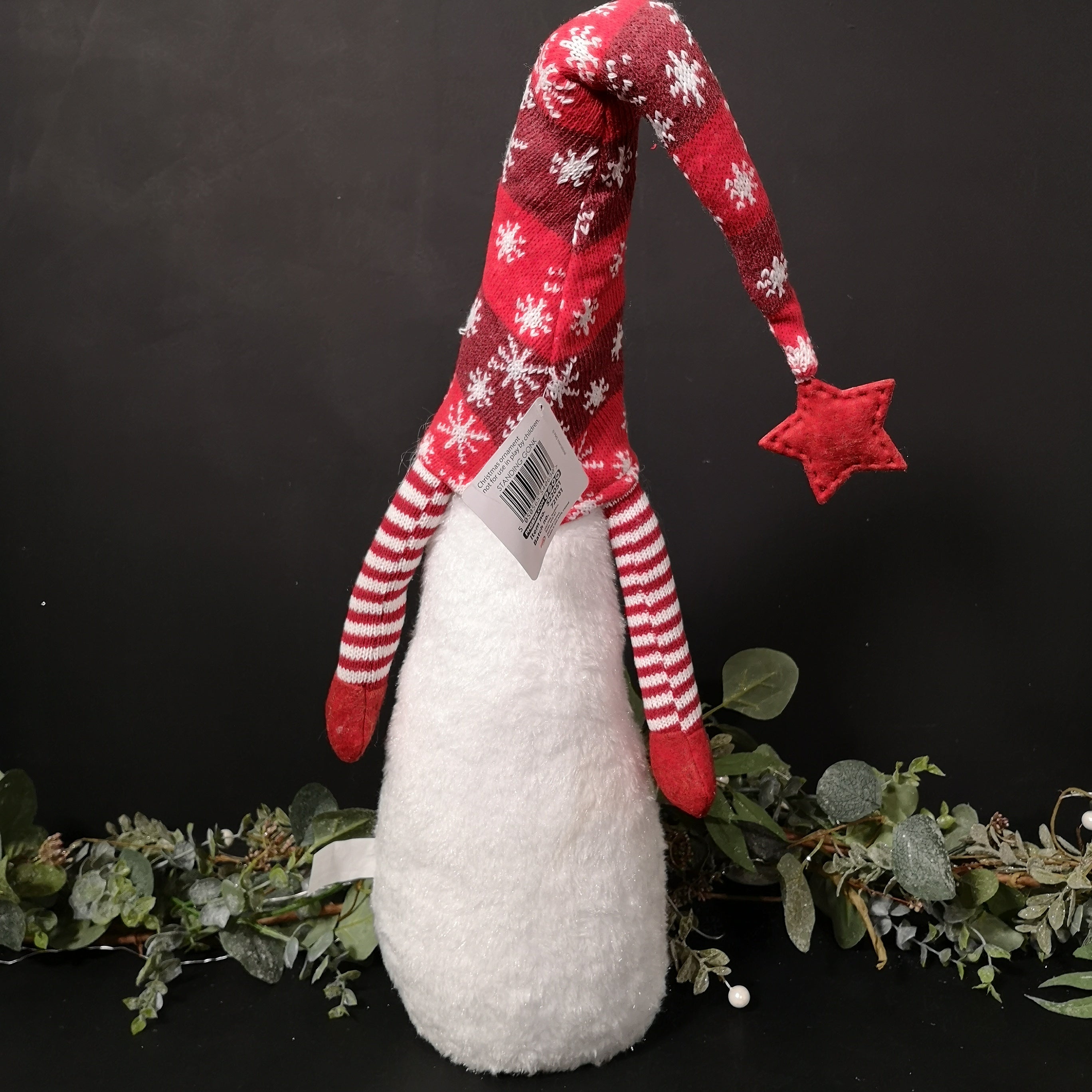 74cm Christmas Standing Gonk with Snowflake Hat - Red