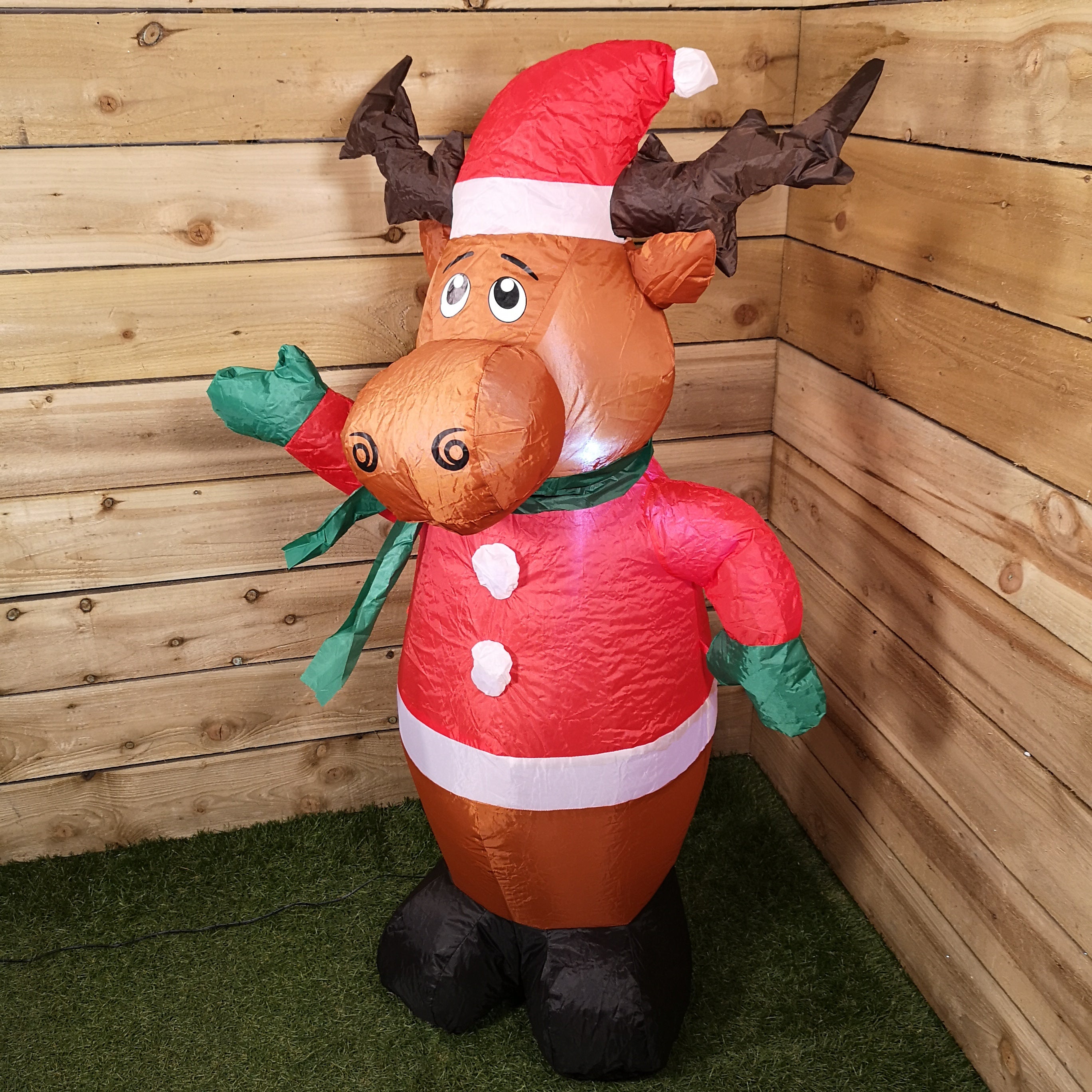 120cm Illuminated Christmas Inflatable Festive Reindeer