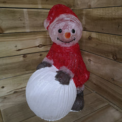 60cm LED Indoor Outdoor Acrylic Snowman Christmas Decoration