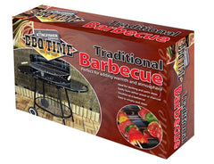 Kingfisher Oval Trolley Garden Barbecue / BBQ with Warming Tray