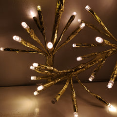 90cm Premier Twinkling LED Gold Star Silhouette Christmas Decoration in Warm White