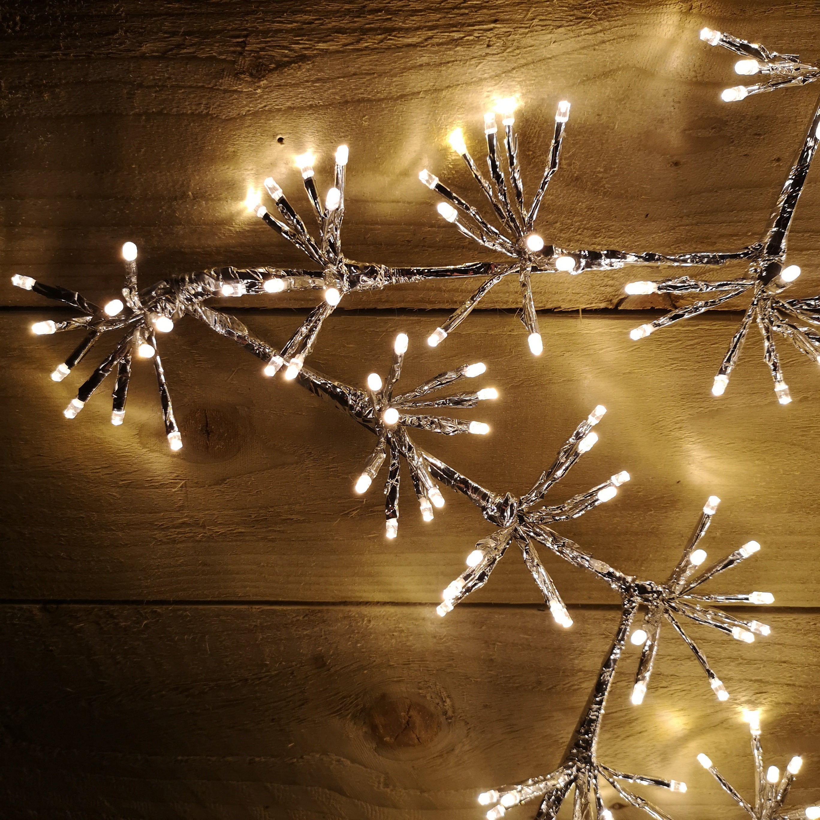 78cm Warm White 300 LED Window Star Light Up Silhouette