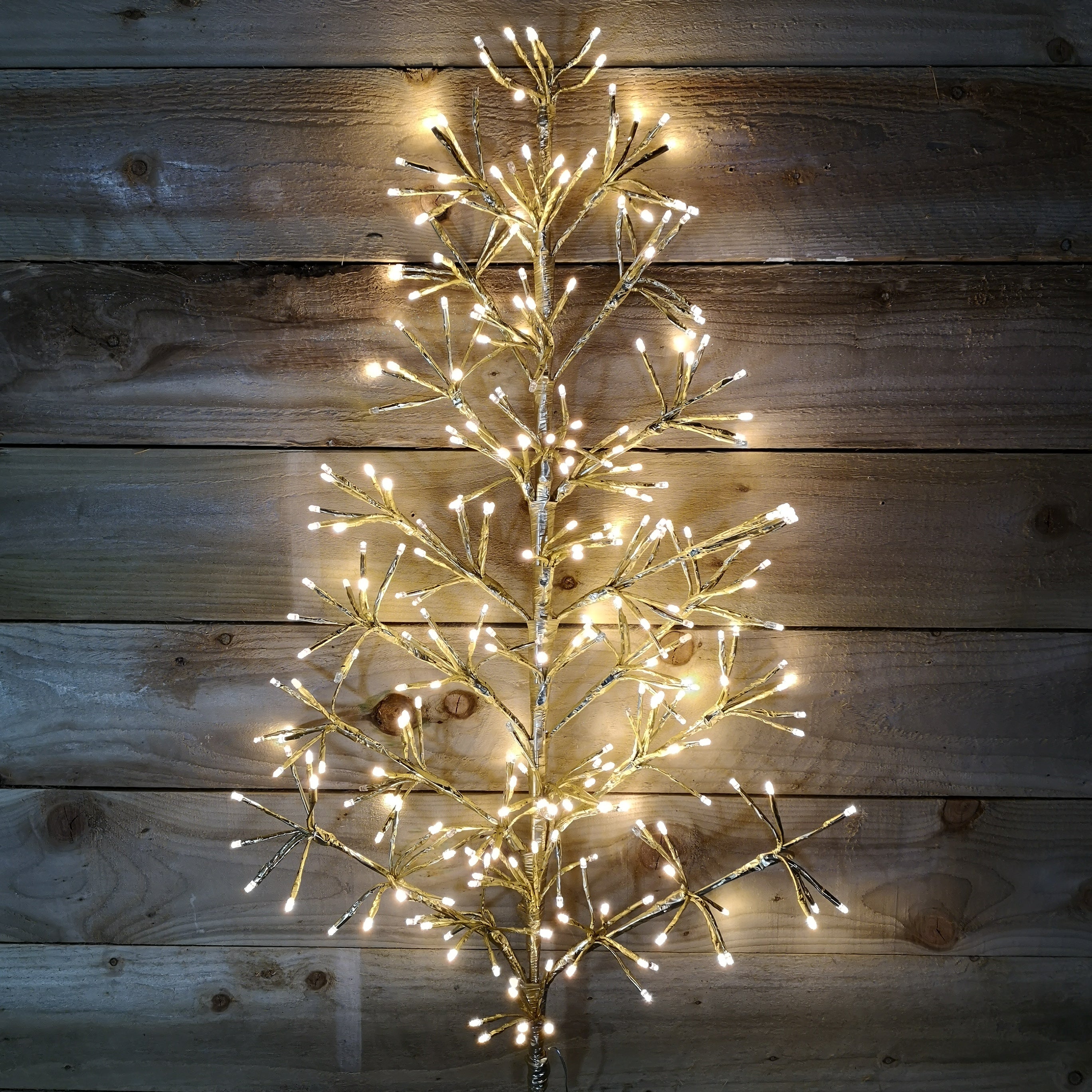 3ft Warm White Christmas Tree Starburst 296 LED Garden Lights Outdoor Decoration