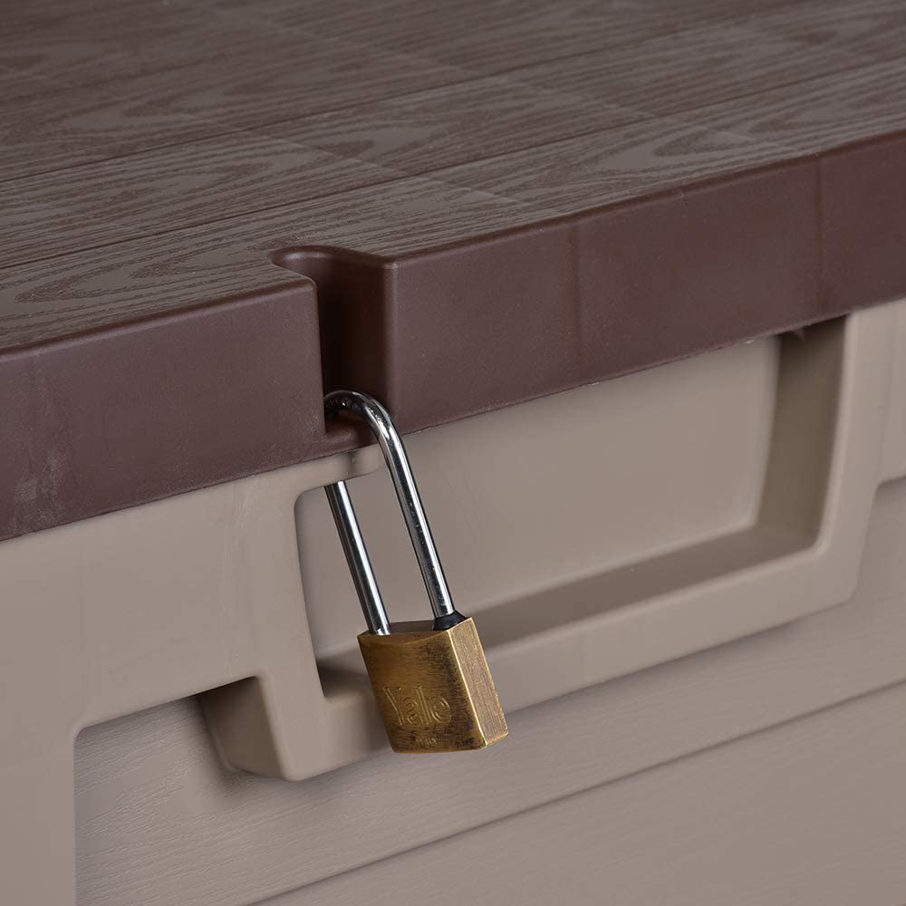 440L Garden Cushion Storage Box / Chest Sit on Lid