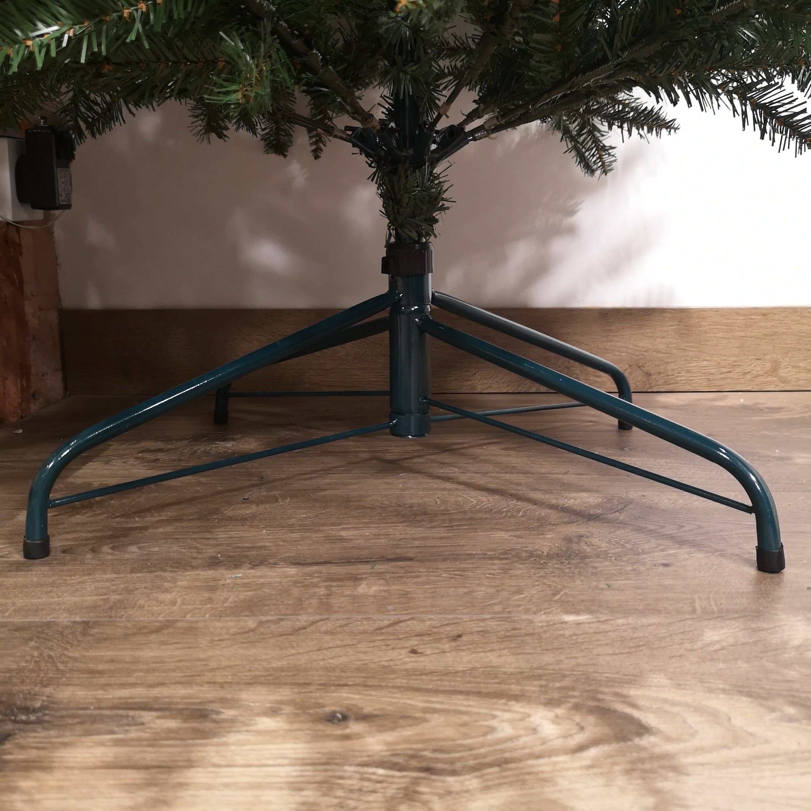 Premier 7ft Slim Festive California Green Christmas Tree PVC Hinged