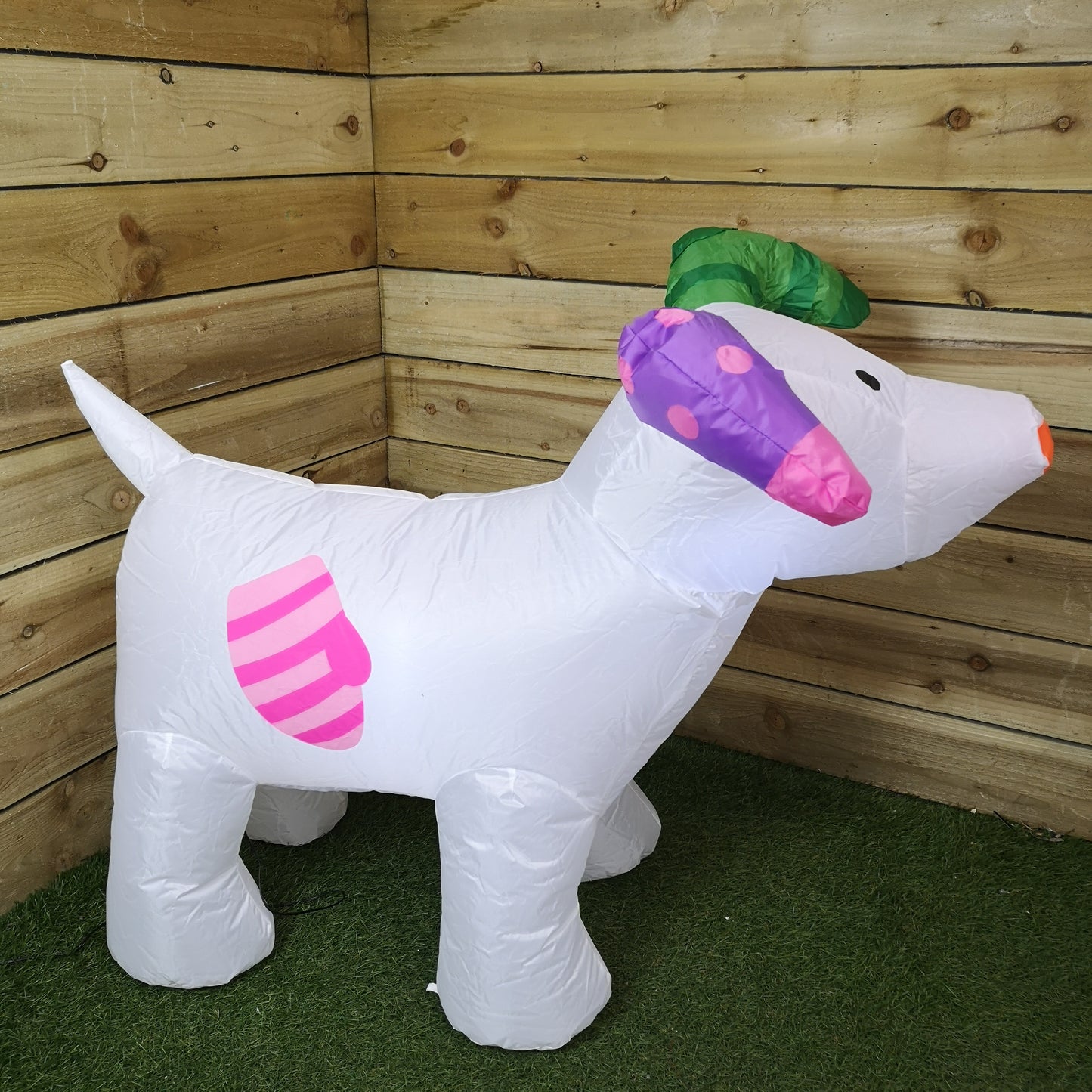 85cm The Snowman And The Snowdog Indoor Outdoor Light Up Christmas Inflatable