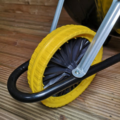 85 Litre Heavy Duty Builders Wheelbarrow – Black – Puncture Proof Wheel