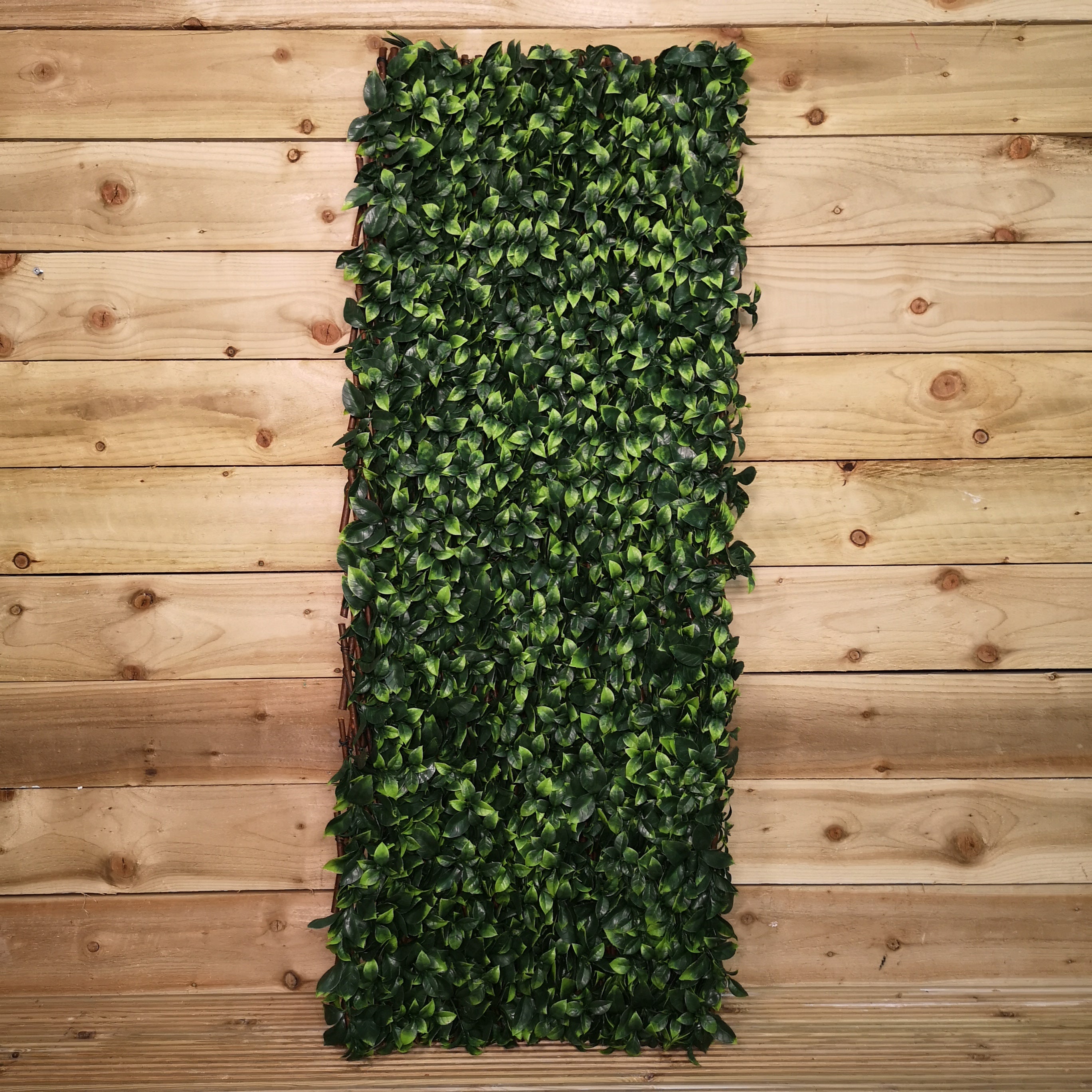 100cm x 200cm Artificial Fence Garden Trellis Privacy Screening Indoor Outdoor Wall Panel - Orange Leaf