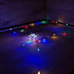 5m 100 Micro-LED Christmas String Lights - Multicoloured