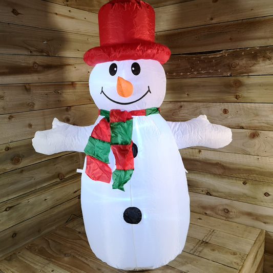 4ft (120cm) LED Outdoor Christmas Inflatables Snowman Indoor Light Up Decorations 2736