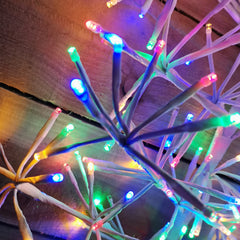 Premier 90cm Multicolour Twinkling Christmas Starburst Tree