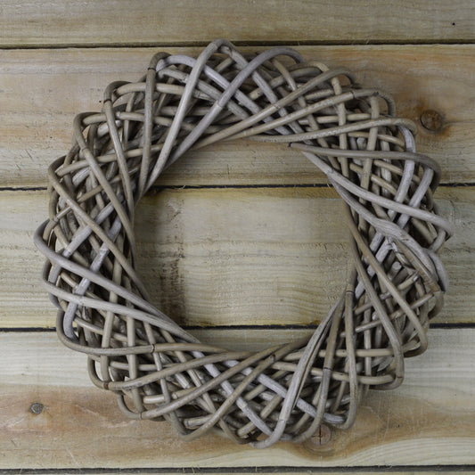 40cm Woven Natural Rattan Christmas Decorative Wreath