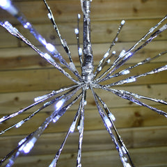 Lumineo 45cm LED Polestar Lights - 72 Cool White Lights - 17% Flashing Lights