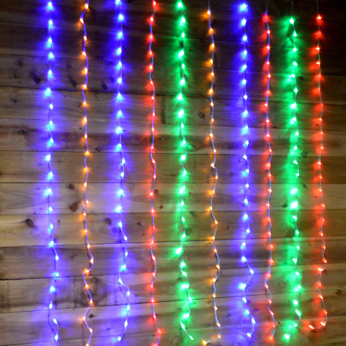 Premier 240 LED 1.5m Wide x 2m Tall Cascading Waterfall Curtain Light