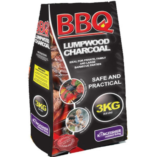15kg (5 x 3Kg Bags) Lumpwood Charcoal for Barbecues / BBQs 600