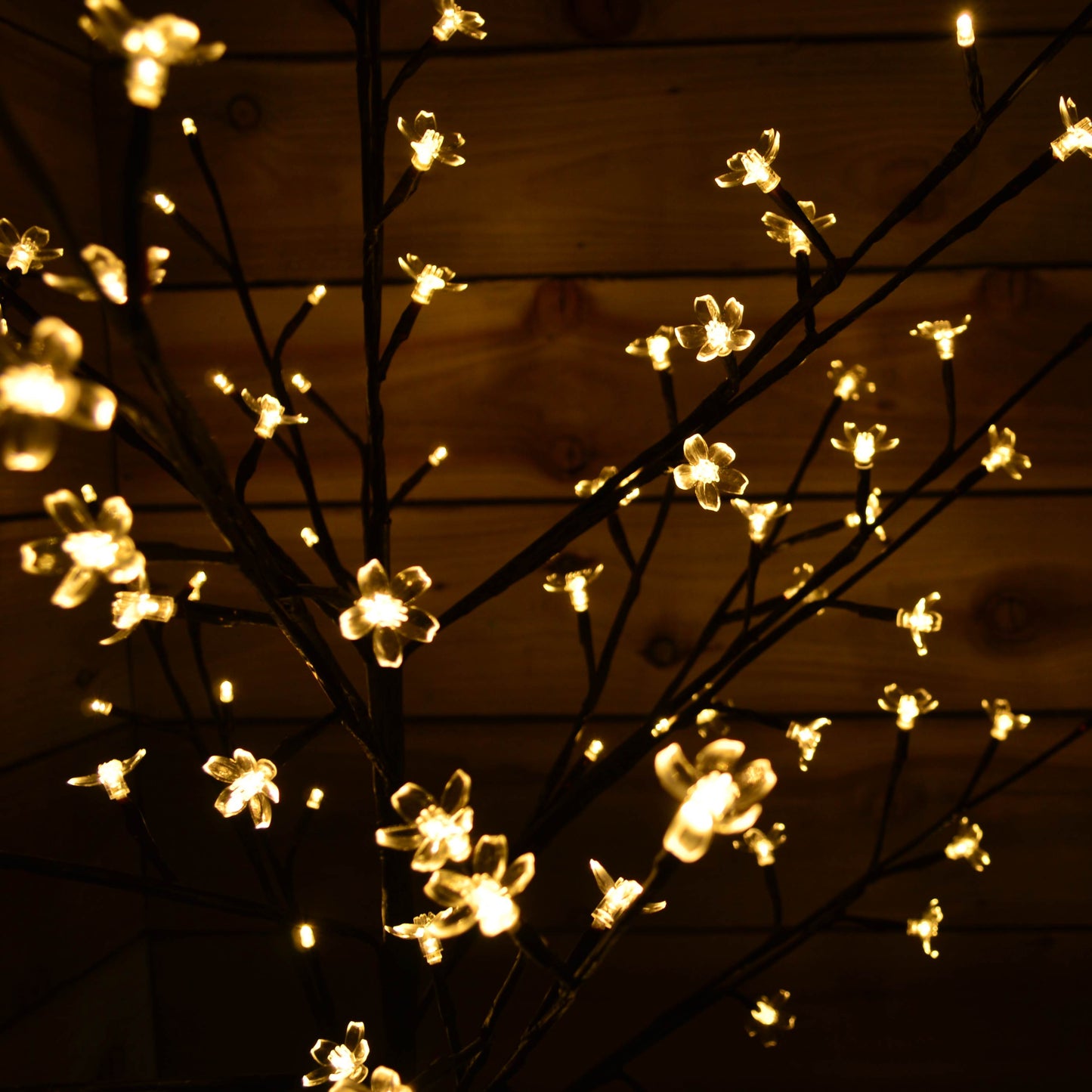 Premier 1.5m Battery Cherry Blossom Tree - 96 Warm White LED Lights & Timer