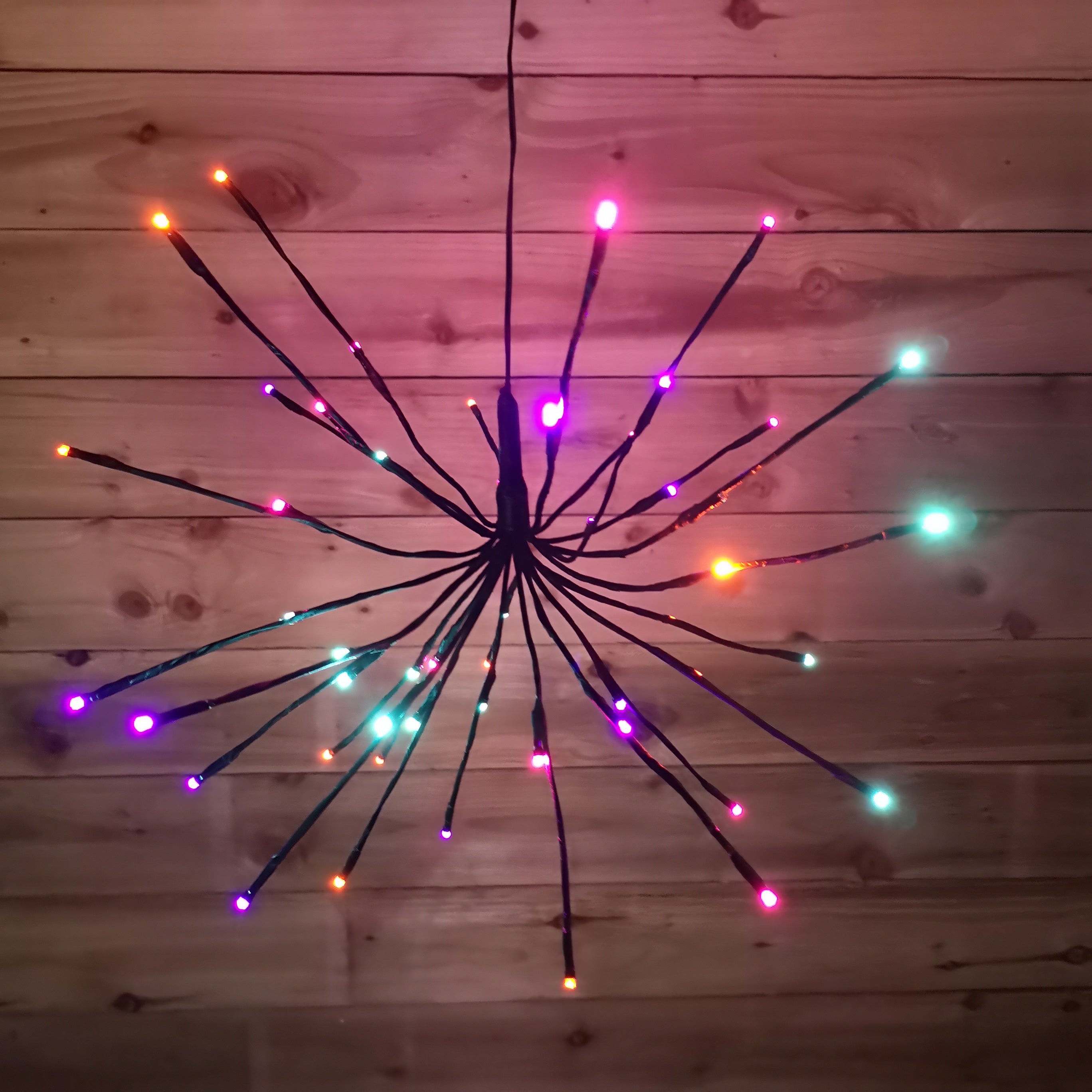 45cm Premier Christmas Sparkle Ball Twinkling LED Light in Rainbow