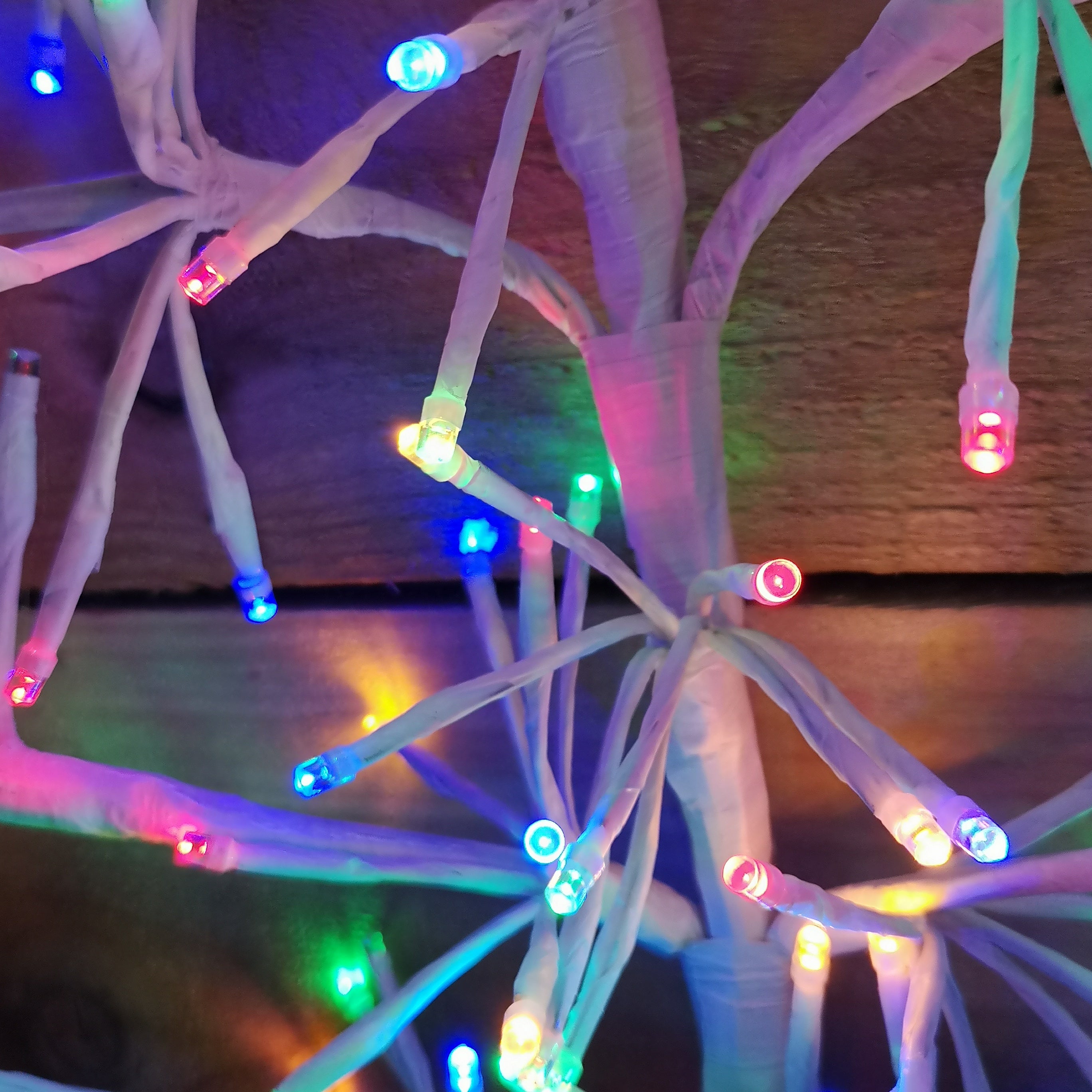 Premier Christmas 60cm Twinkling Starburst Tree - Multicoloured & Amber
