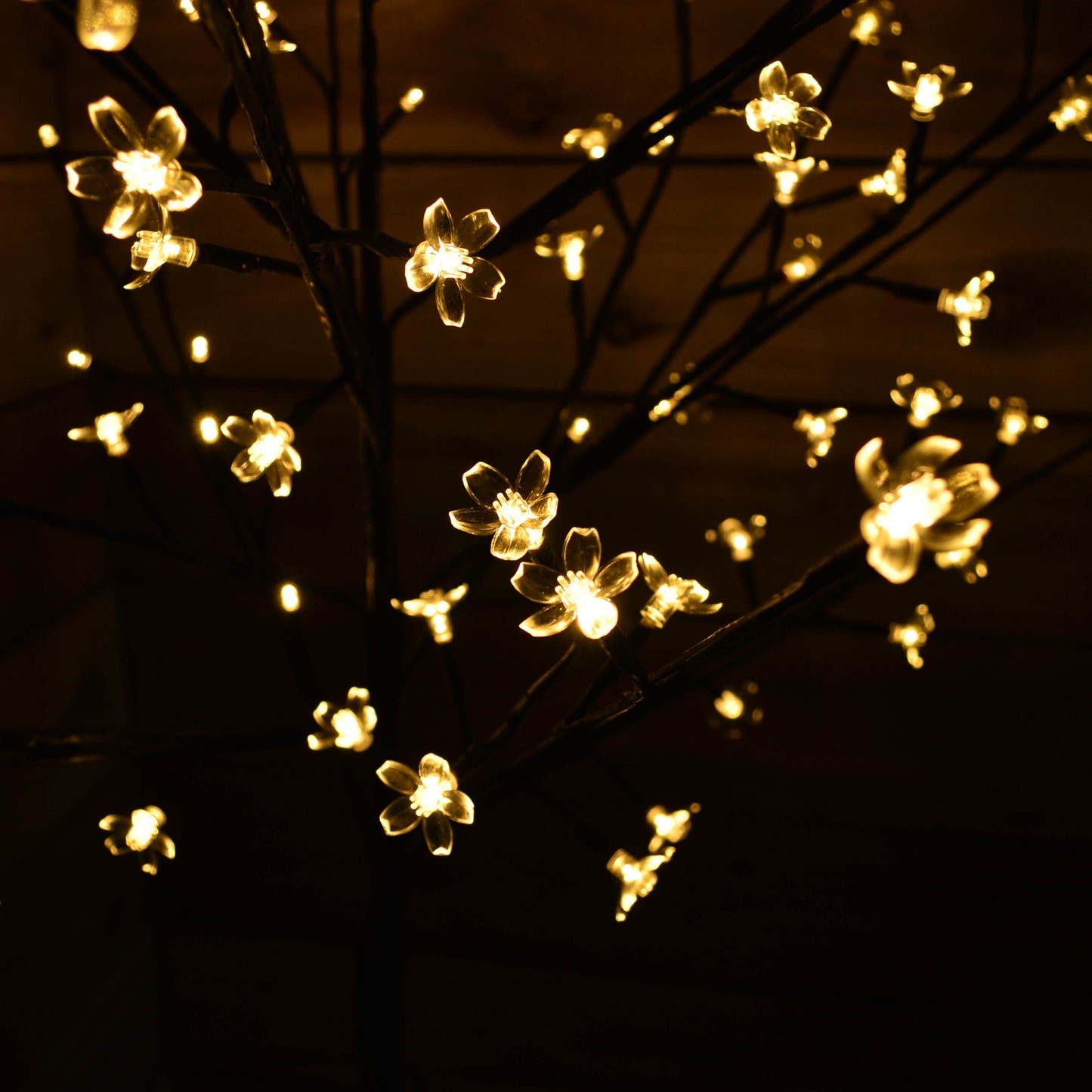 Premier 1.5m Battery Cherry Blossom Tree - 96 Warm White LED Lights & Timer
