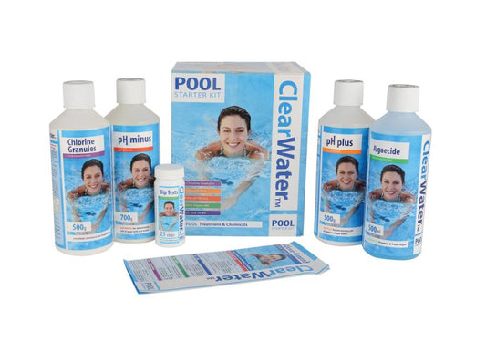 Bestway Clearwater Swimming Paddling Pool Chemical Starter Kit 888