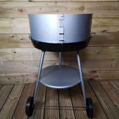 ø47 x H75cm Outdoor Garden Round Charcoal BBQ Barbecue on Wheels