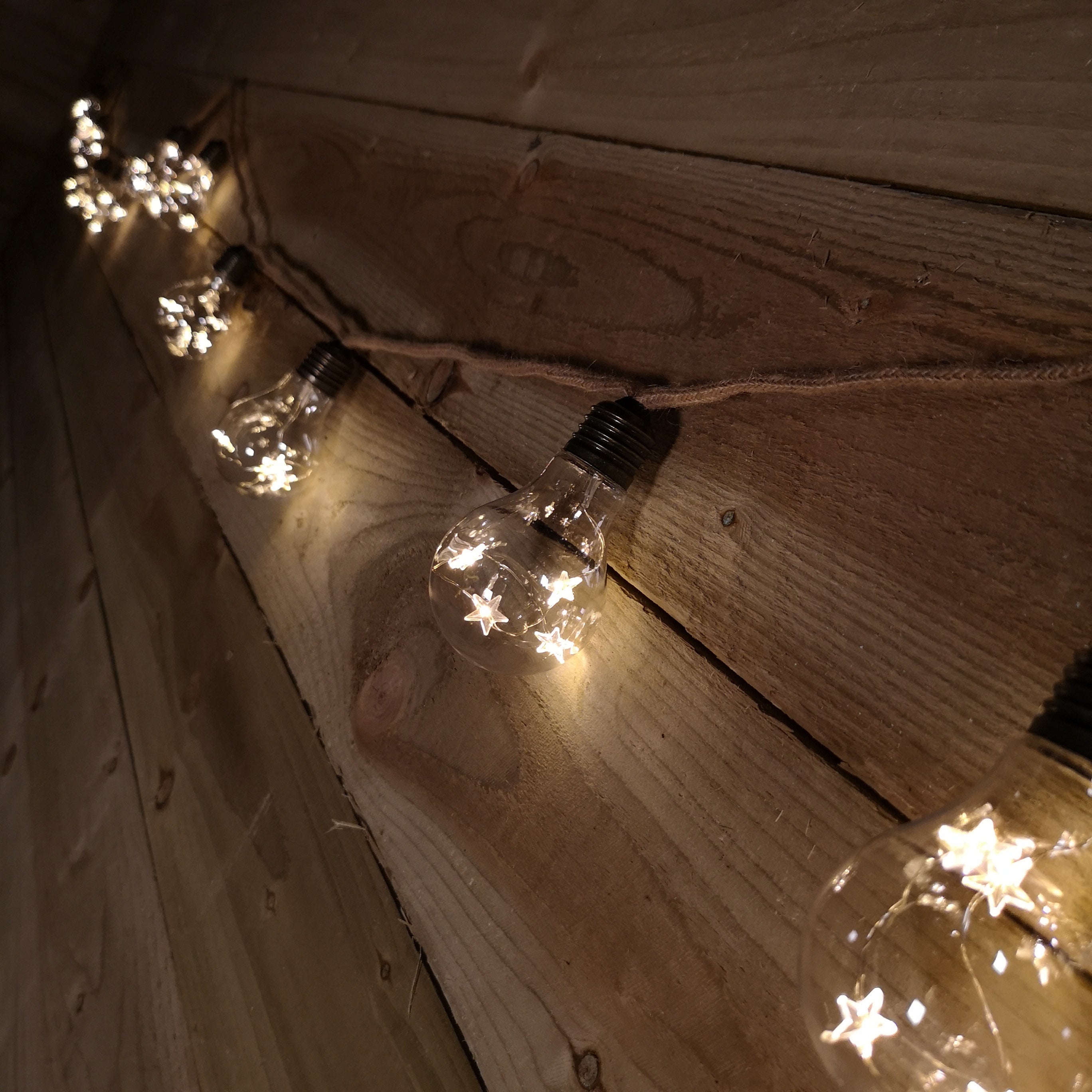 2.7m Warm White LED Festoon Light Bulbs Indoor Decorative Christmas Window Lights