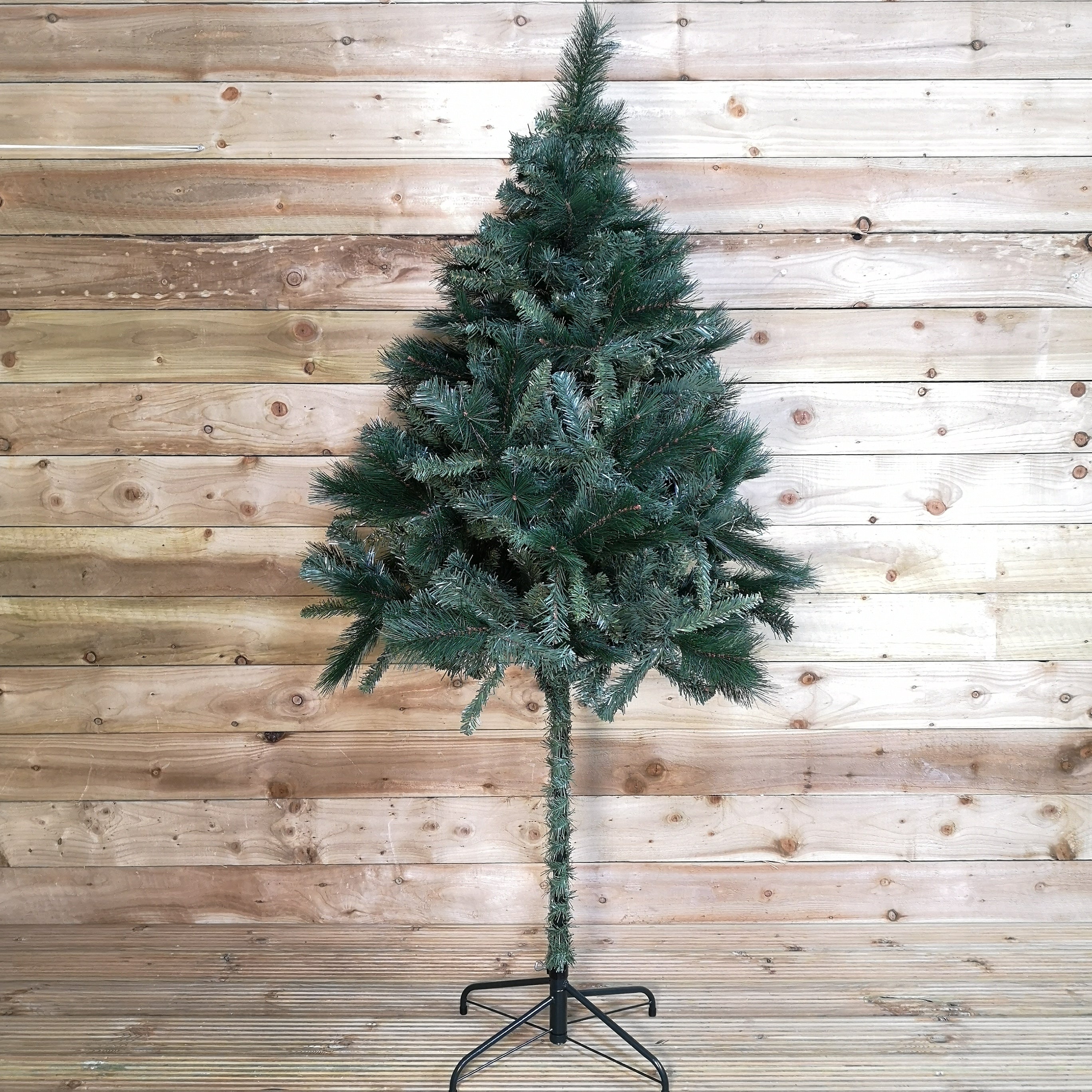 6ft (1.8m) Premier PVC Space Saving Christmas Parasol Tree with 408 Tips in Green
