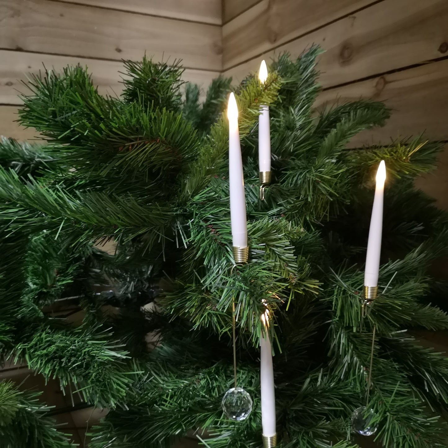 Premier 31cm 10 Piece Indoor Christmas Candle Set with Remote Control In Warm White