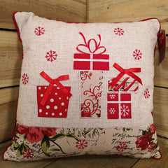Christmas Cushion 40x40cm Filled And Embroidered - 4 designs