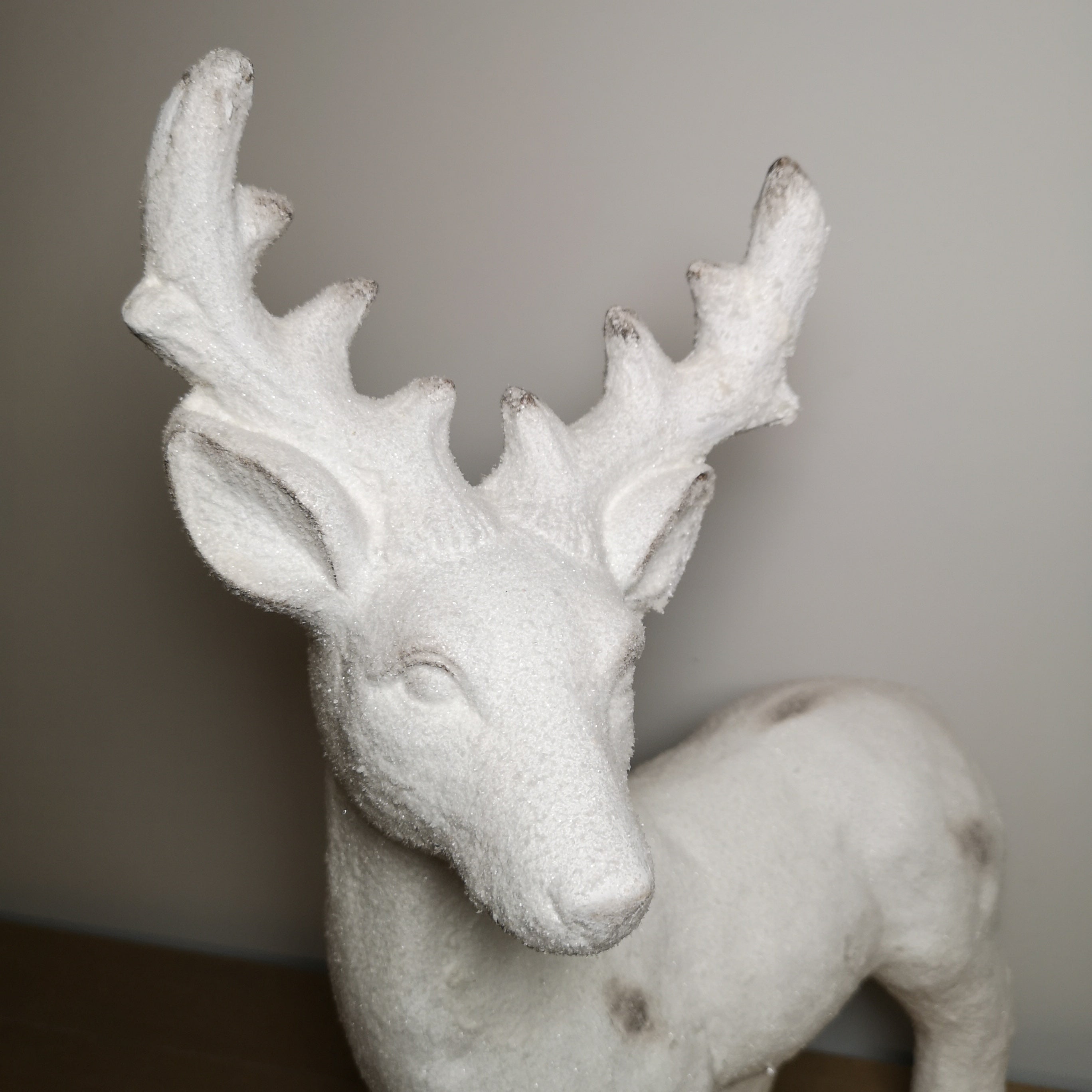 52cm Snow Effect Standing Pot Reindeer Christmas Ornament
