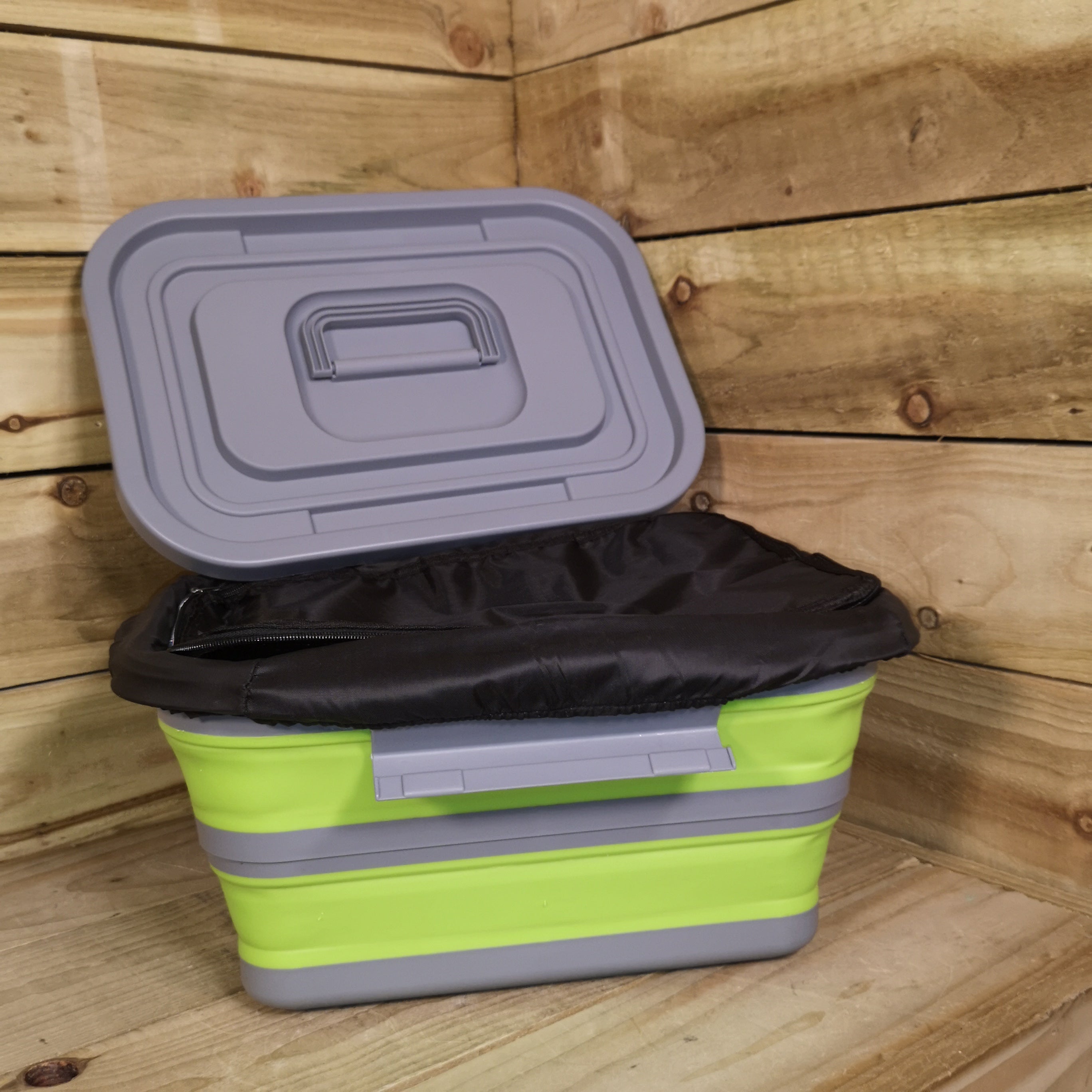 18L Folding Cool Box And Storage Container Ideal For Camping / Caravan Trips