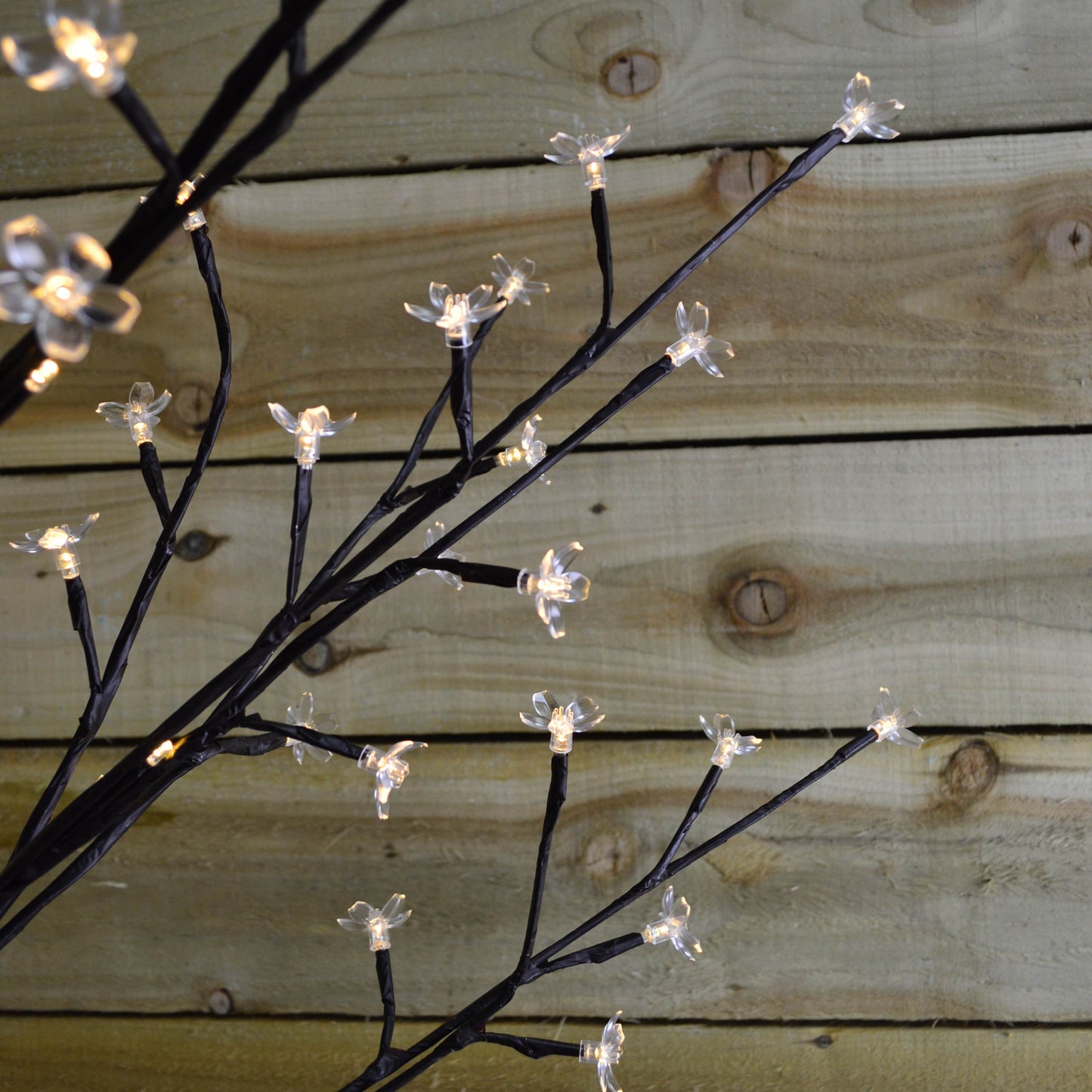 Premier 1.5m Battery Cherry Blossom Tree - 96 Warm White LED Lights & Timer