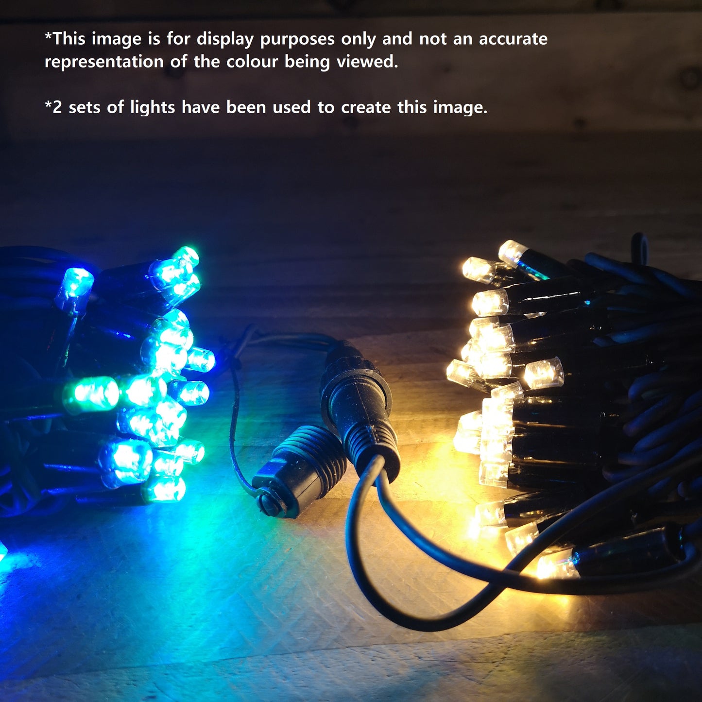 100 LED 8m Premier Christmas Connectable Outdoor Static Lights in Cool White