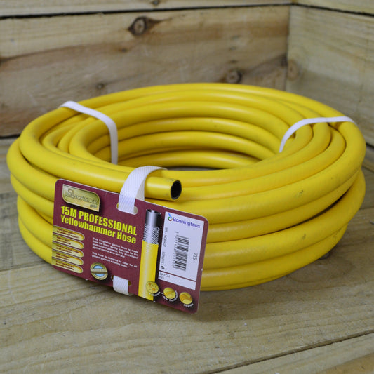 15m Pro Gold Yellow Hammer Professional Garden Hose Pipe 2579