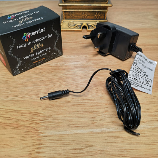 Premier TFD0515 4.5Vdc 3.6VA Plug-in Adaptor for Christmas Water Spinners 2736