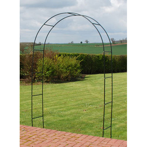 2.4m (7ft 10") Coated Steel Metal Garden Rose Arch / Trellis