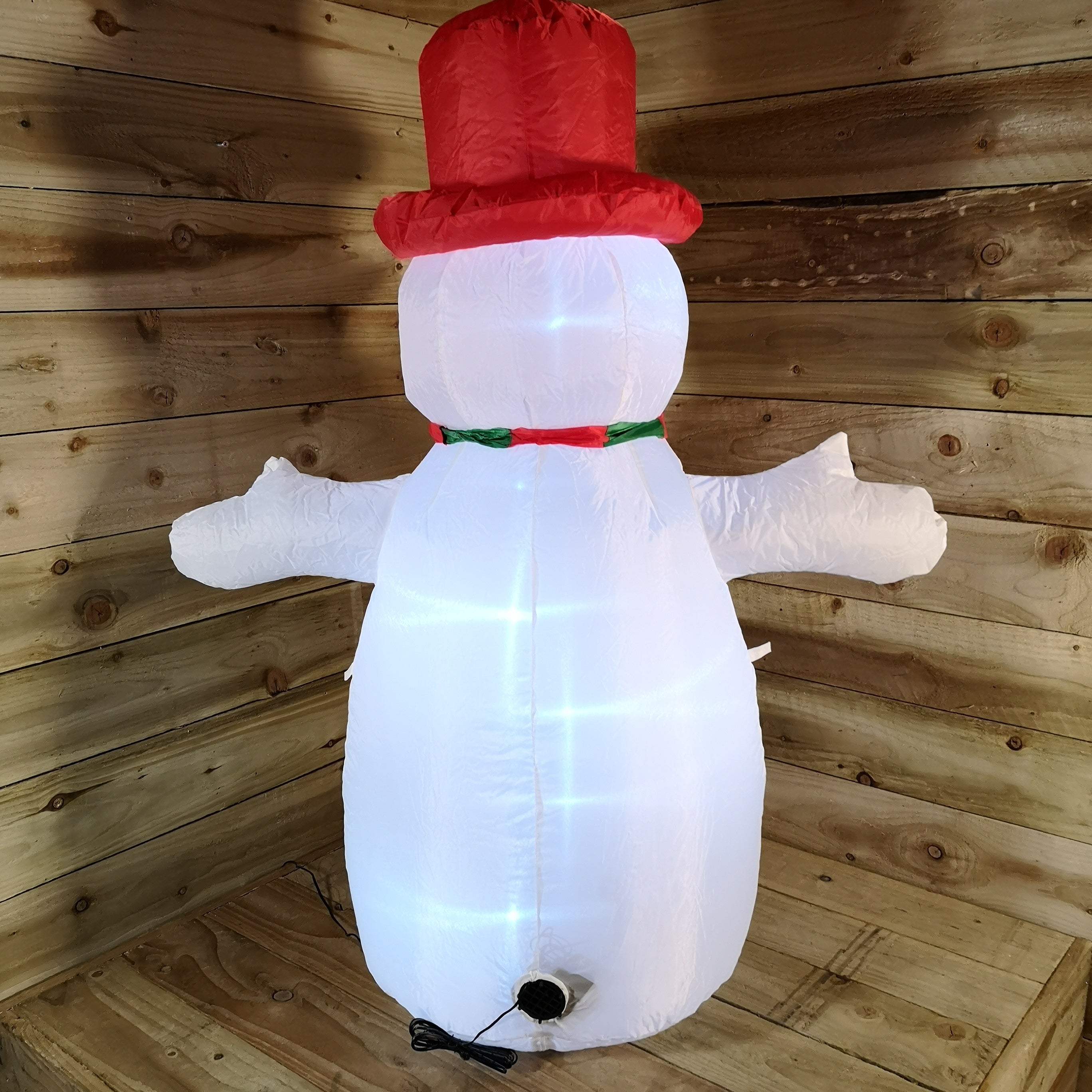 4ft (120cm) LED Outdoor Christmas Inflatables Snowman Indoor Light Up Decorations