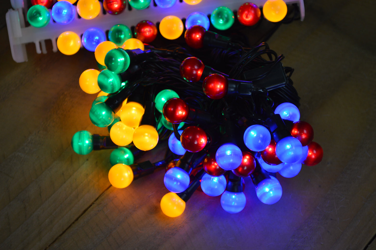 10m 100 LED Premier Multi Action Outdoor Pearl Christmas Lights Multi Coloured