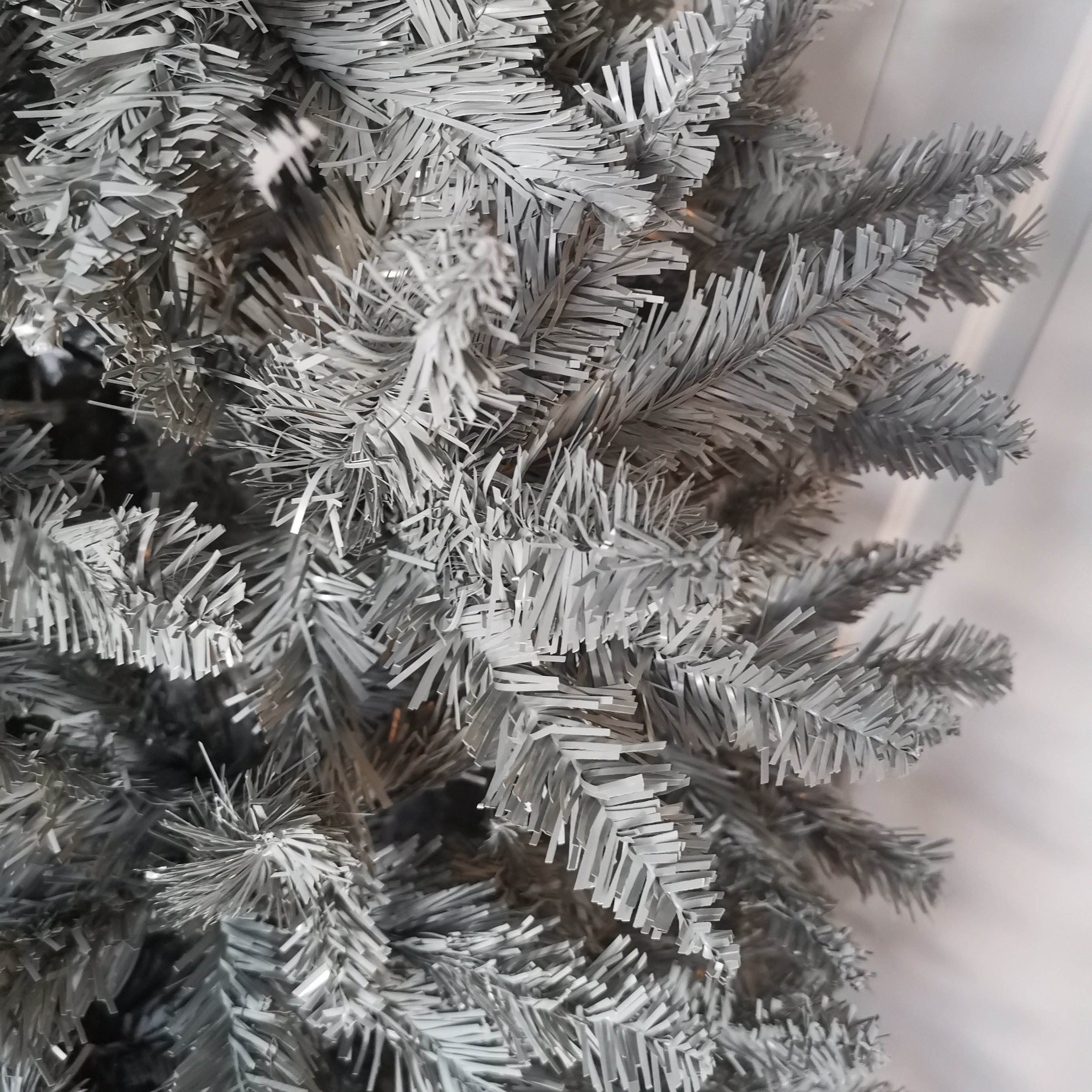 6ft (180cm) Luxury Charcoal Pine Grey Silver Christmas Tree with 803 Tips